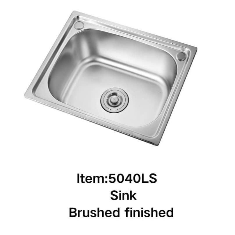 Évier Simple Inox 5040LS – Taille 50 x 40 cm