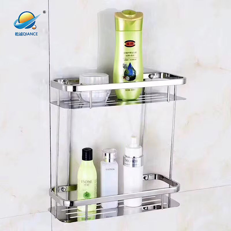 Étagère Murale Double en Acier Inoxydable GJ6612