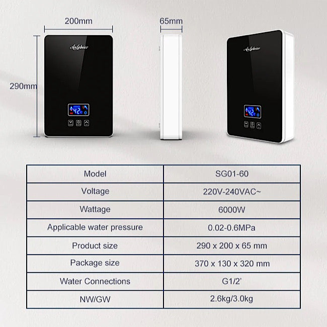 Chauffe-Eau Electriqe sans reservoir - SG02-60