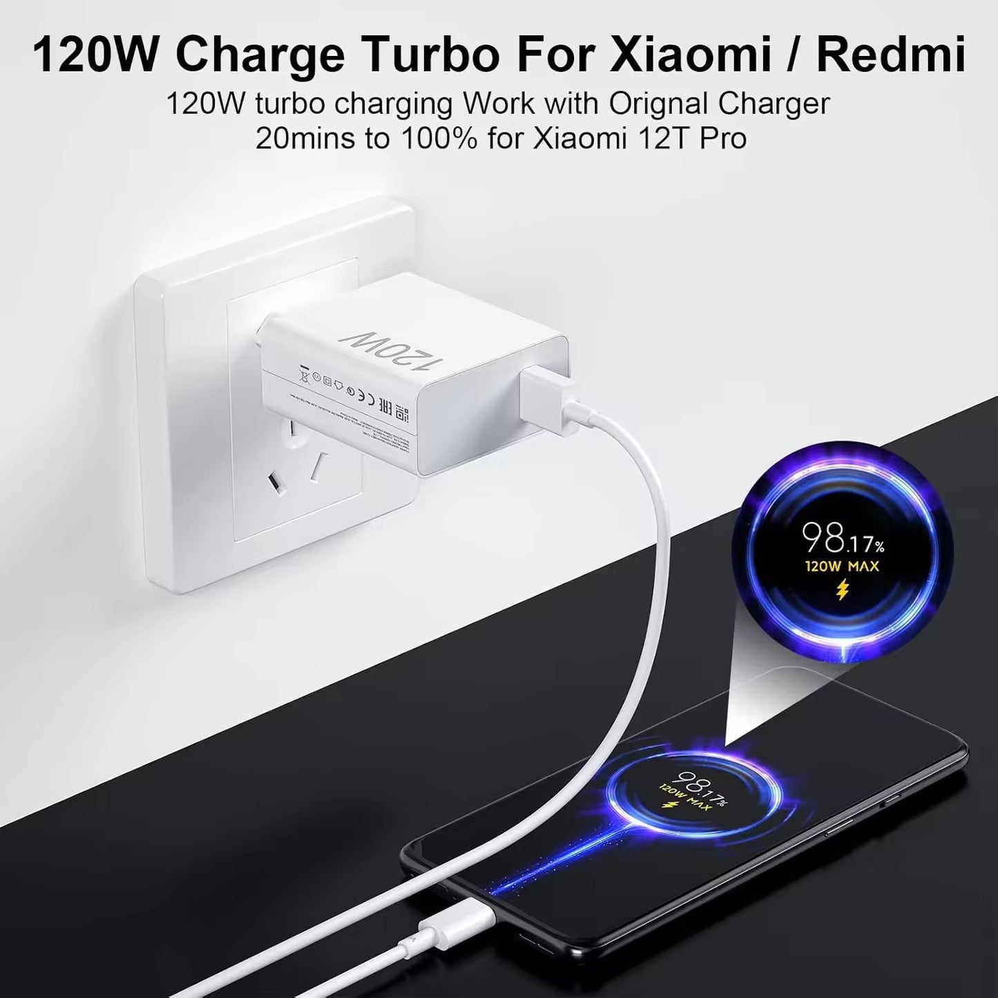 Chargeur Rapide 120W avec Câble USB-C