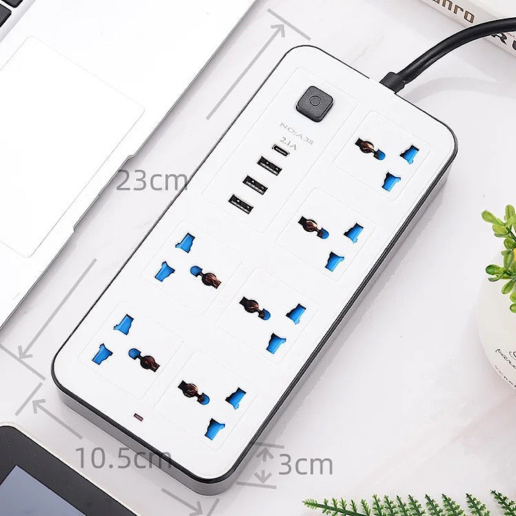 Multiprise Original 6 prises et 4 ports USB